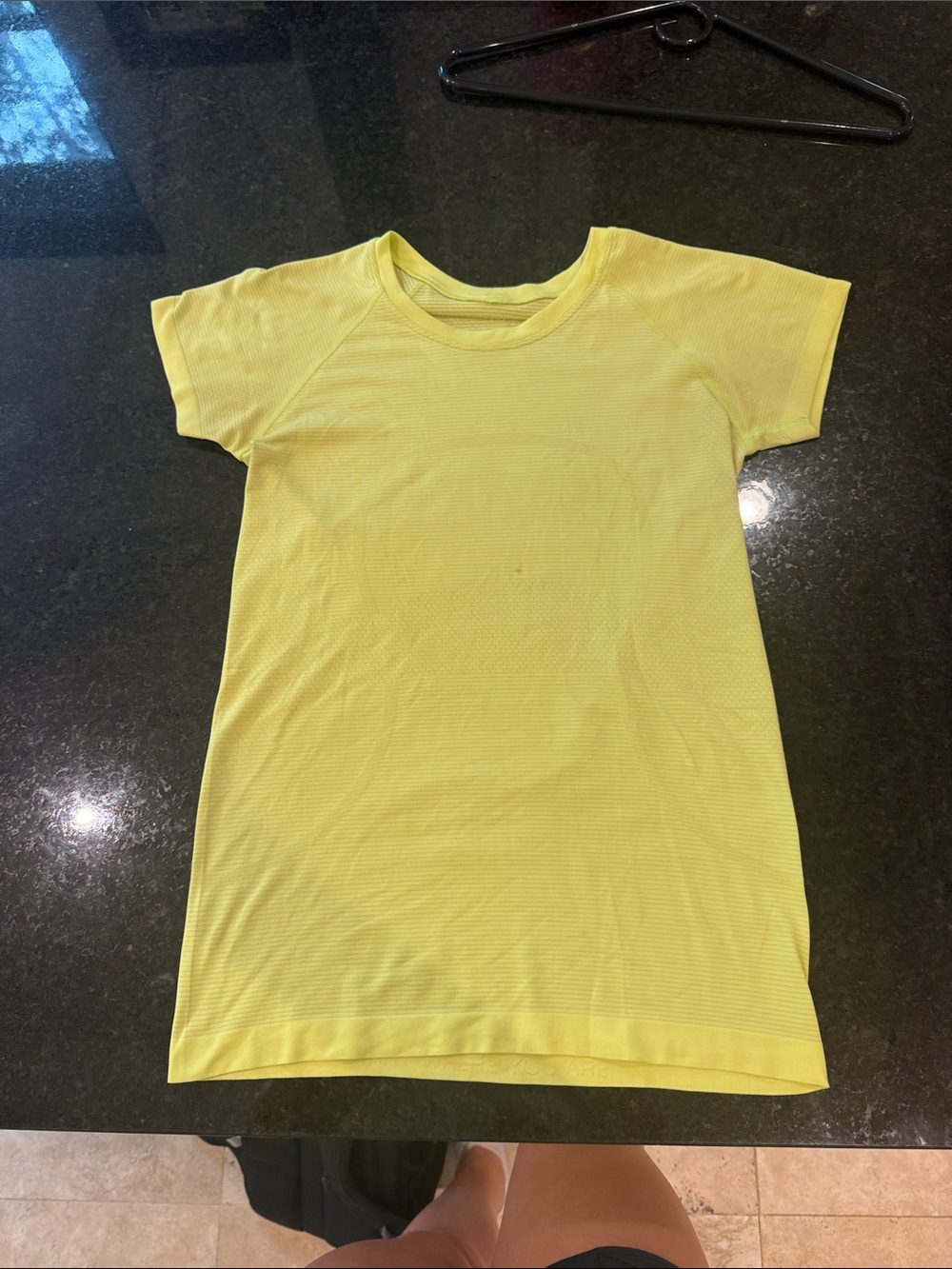 Lululemon Neon Yellow Short-Sleeve Swiftly Tech 8